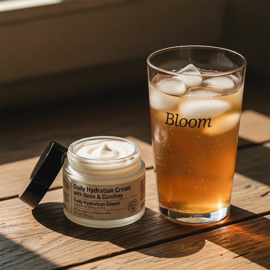 Organic Hydration For High Summer: Lightweight Moisturizer + Bloom Iced Tea Blend
