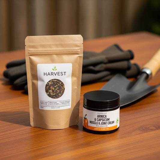 Muscle & Joint Relief: Pain Relief Cream + Harvest Tea